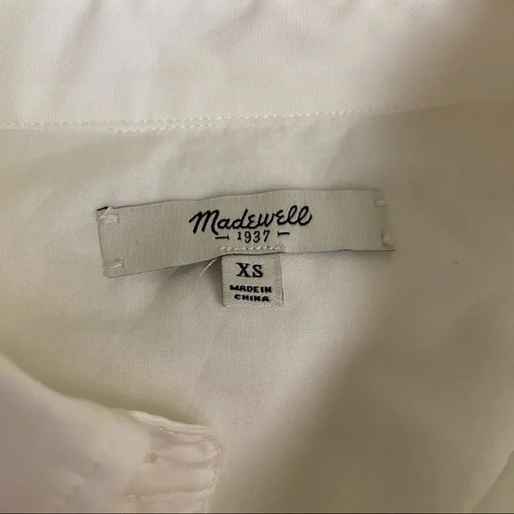 Madewell Classic White Shirt Dress - Picture 5 of 8